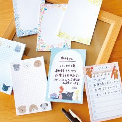Furukawa paper Rectangular Memo Pad - Birds and Flowers