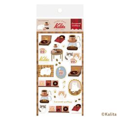 Furukawa Paper x Kalita Foil Sticker Sheet - Caramel Coffee