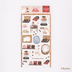 Furukawa Paper x Kalita Foil Sticker Sheet - Caramel Coffee