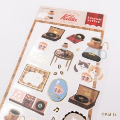 Furukawa Paper x Kalita Foil Sticker Sheet - Caramel Coffee