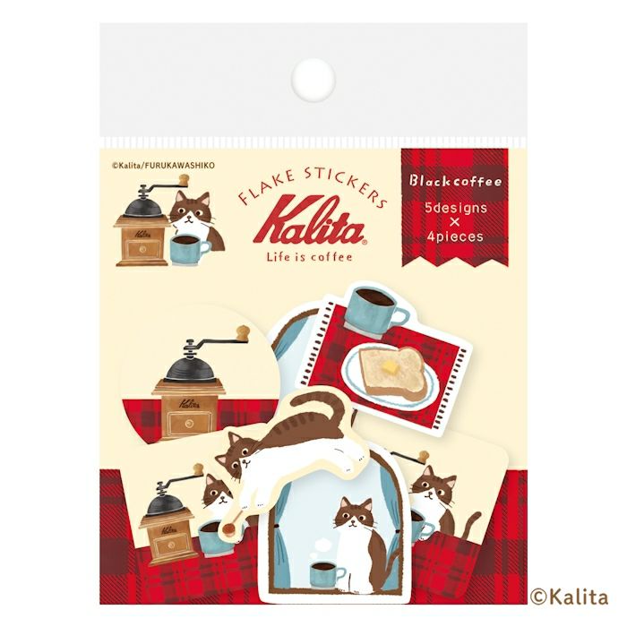 Furukawa Paper x Kalita Flake Stickers - Black Coffee