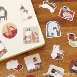 Furukawa Paper x Kalita Flake Stickers - Brown Coffee