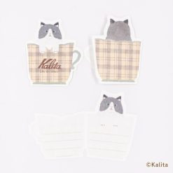 Furukawa Paper x Kalita Folded Mini Note Cards - White Coffee