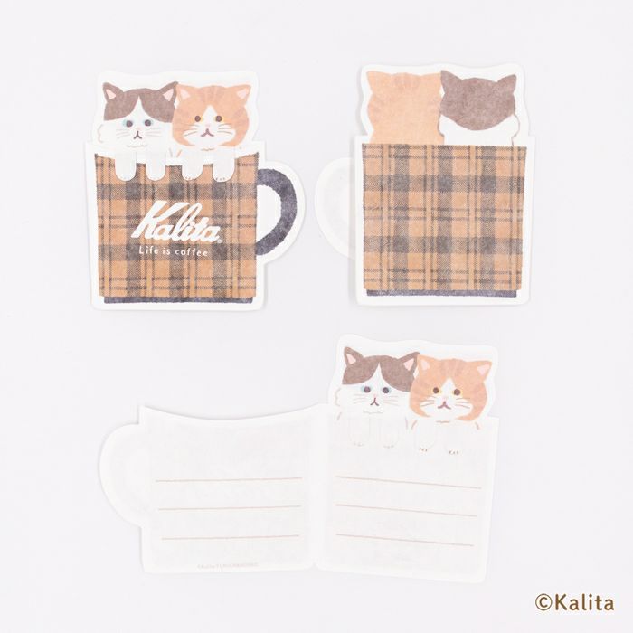 Furukawa Paper x Kalita Folded Mini Note Cards - Caramel Coffee