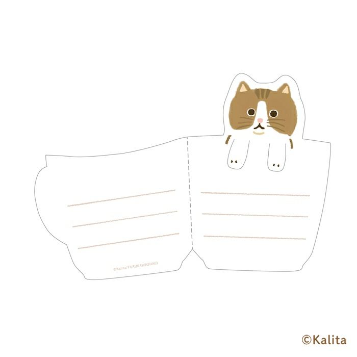 Furukawa Paper x Kalita Folded Mini Note Cards - Brown Coffee