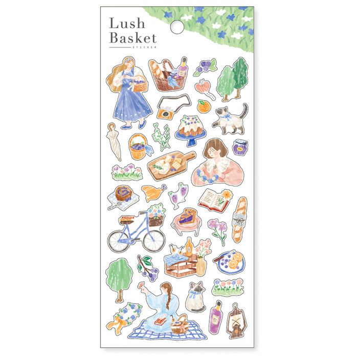 Mind Wave Lush Basket Stickers (6 designs)