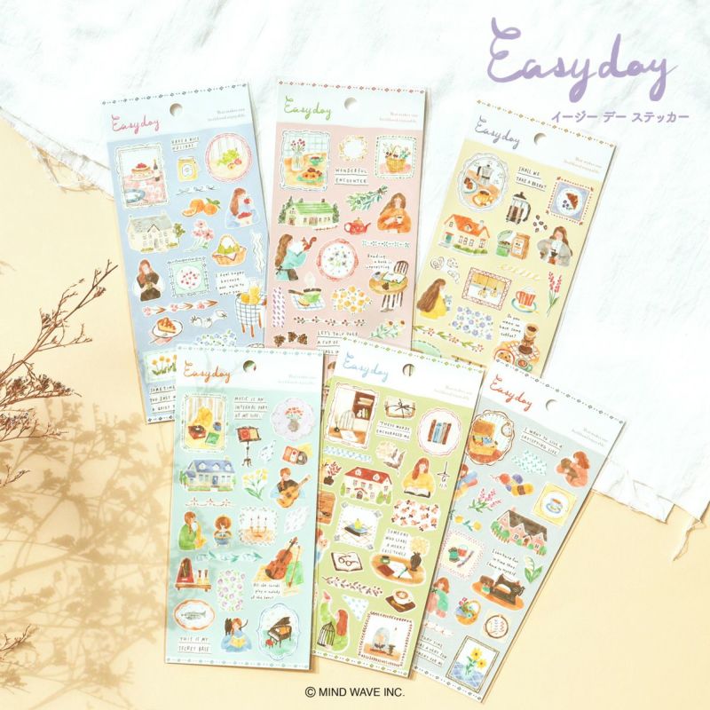 Mind Wave Easyday Stickers (6 designs)