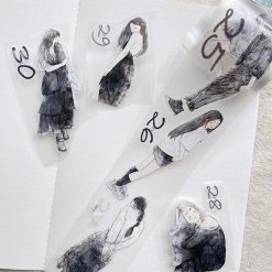 DingDing Kiss-Cut 365-Days Calendar Tape Set (8 rolls)