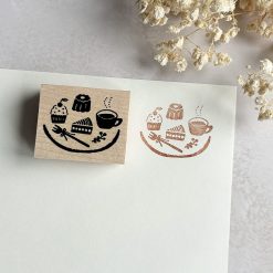 Hankodori Rubber Stamp - Dessert Plate