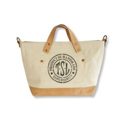 The Superior Labor Engineer Shoulder Bag XS - Natural with Leather Bottom