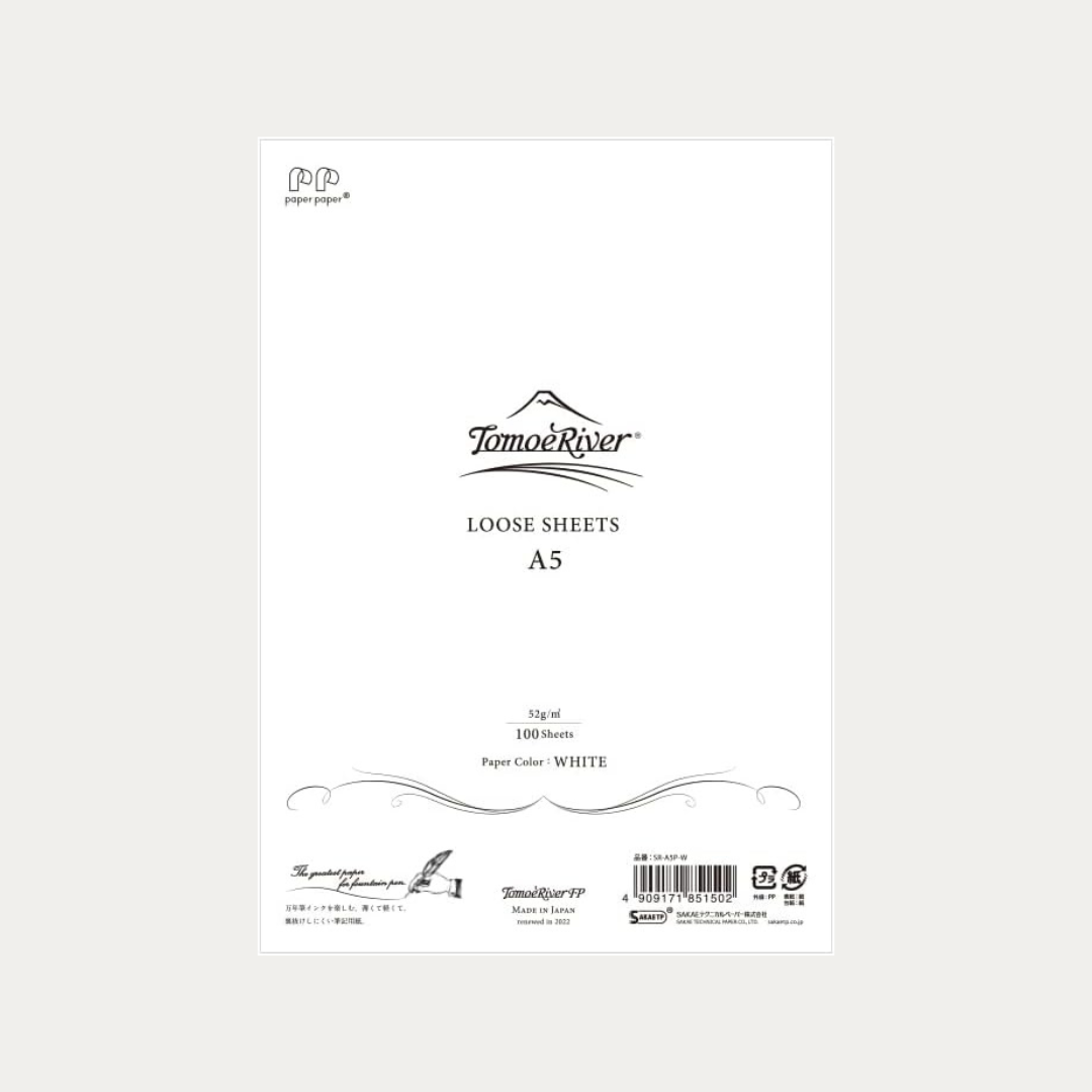 Tomoe River Paper A5 Loose Sheets, White 52gsm