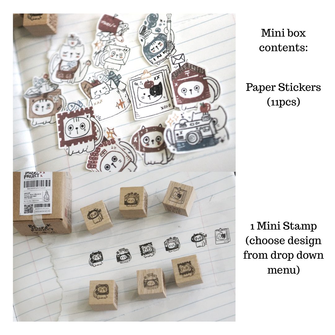 Black Milk Project Neko Mail - Mini Box Stickers + Stamp - Image 14