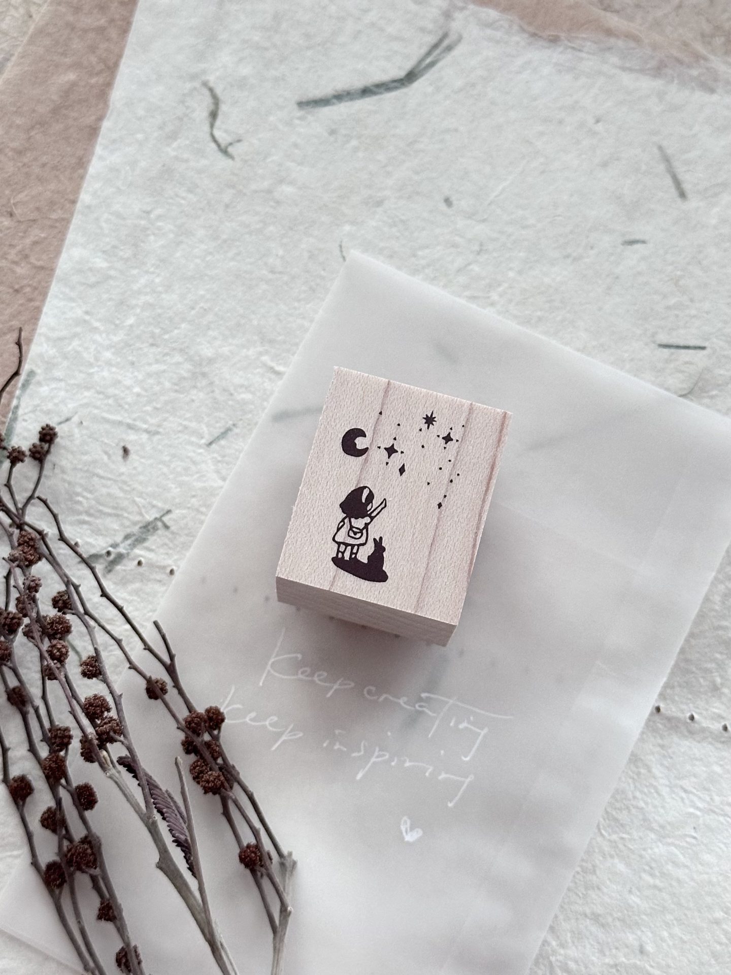 Nove Little Ordinary People Rubber Stamps Rabbit