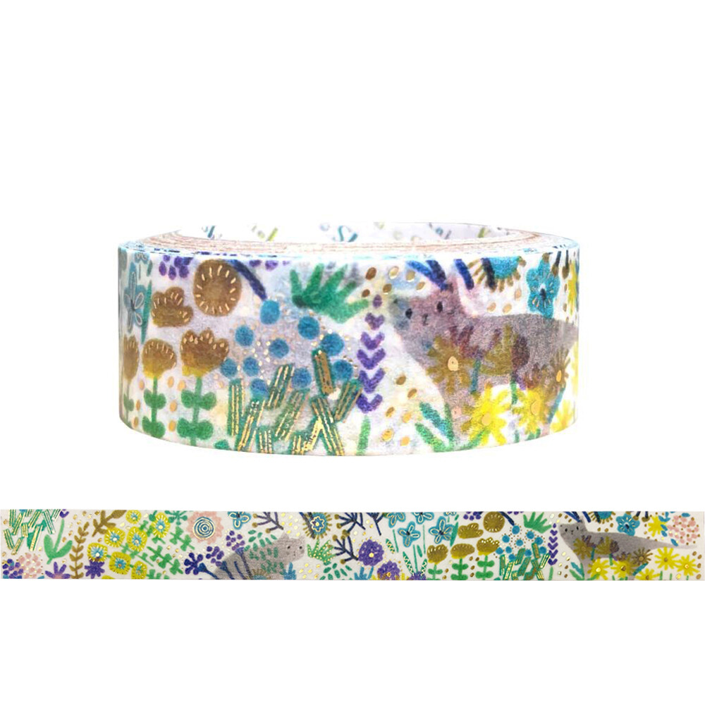 Shinzi Katoh Washi Tape - Cat Garden
