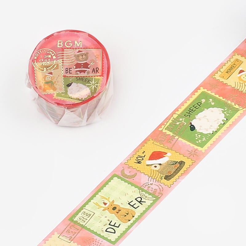 BGM Washi Tape - Christmas Stamps