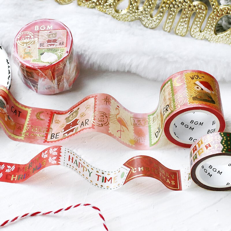 BGM Washi Tape - Christmas Stamps