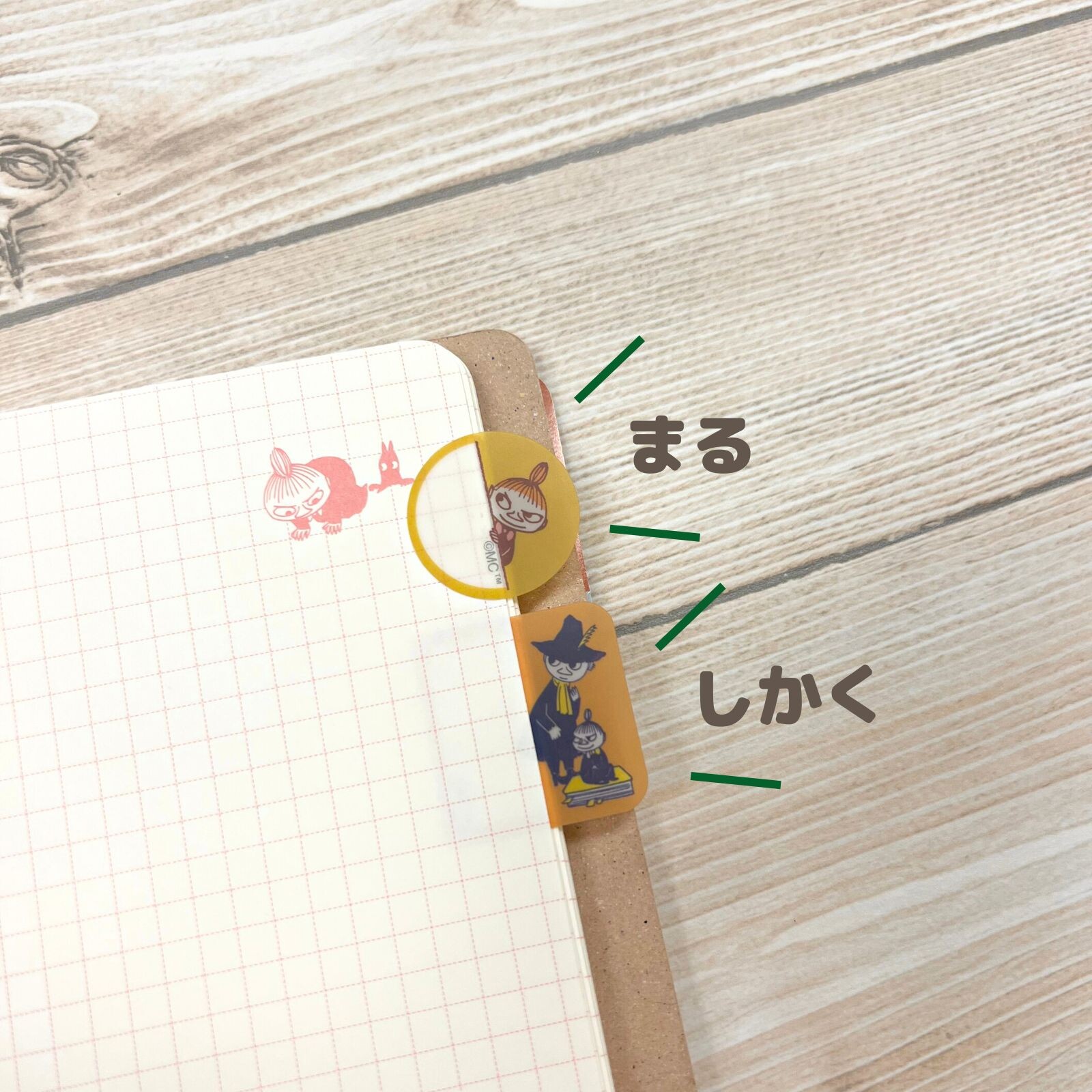 World Craft Moomin Round Index Tabs