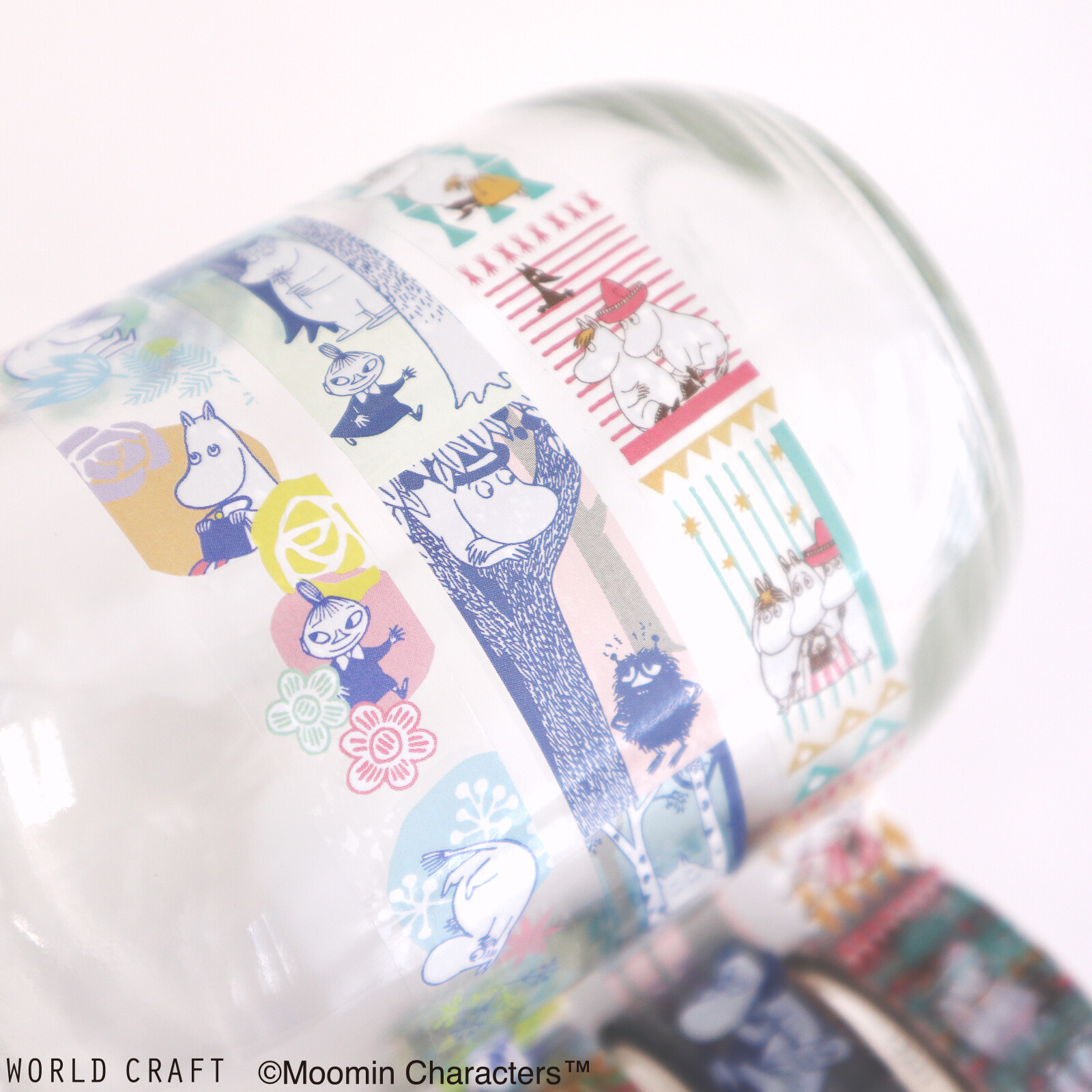 World Craft Moomin Clear Tape - Flower - Image 3