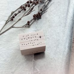 Nove Little Ordinary People Words Rubber Stamps Find your sparkle