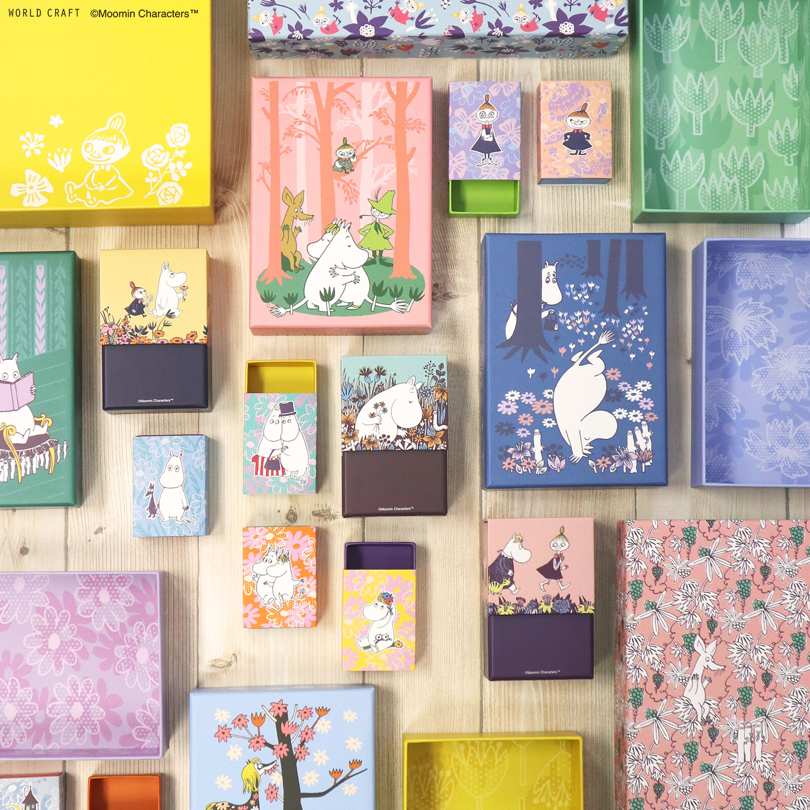 World Craft Moomin Paper Boxes