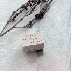 Nove Little Ordinary People Words Rubber Stamps