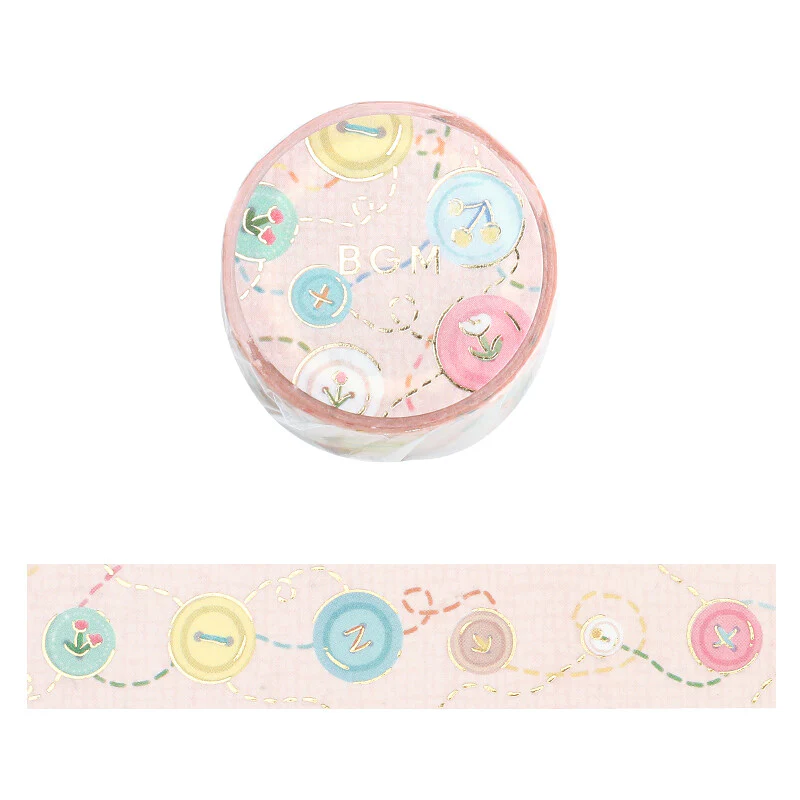 BGM Washi Tape - Buttons