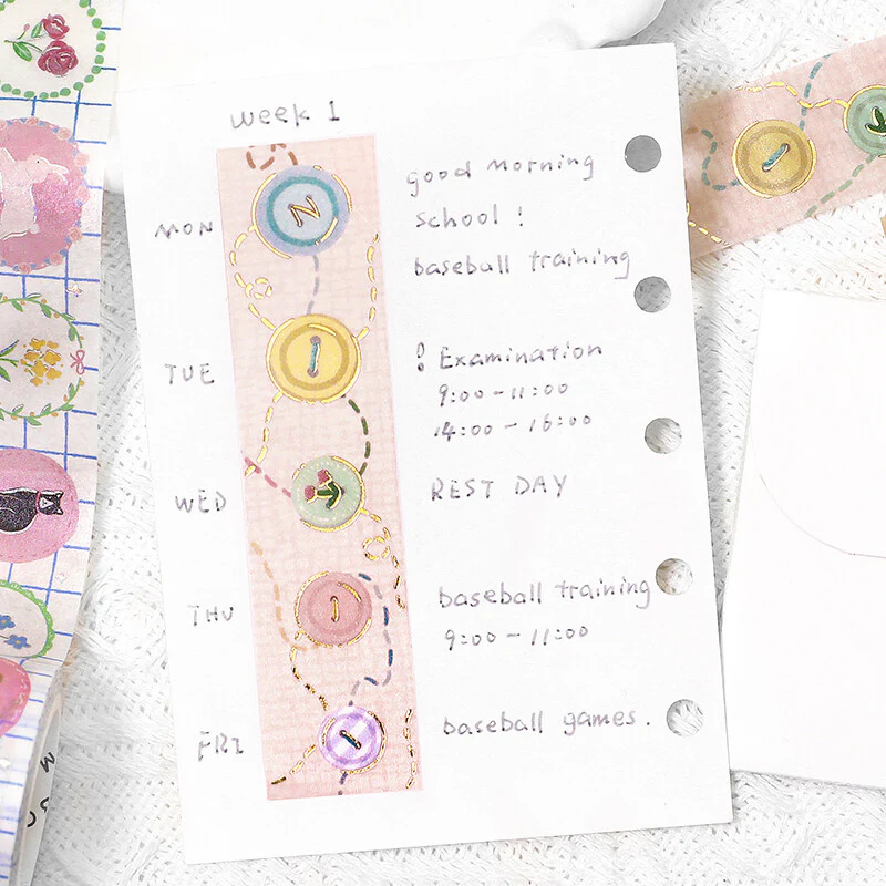 BGM Washi Tape - Buttons
