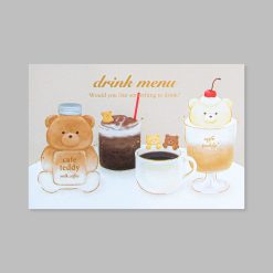 ROKKAKU Postcard - Cafe Teddy "Drink" - Image 4