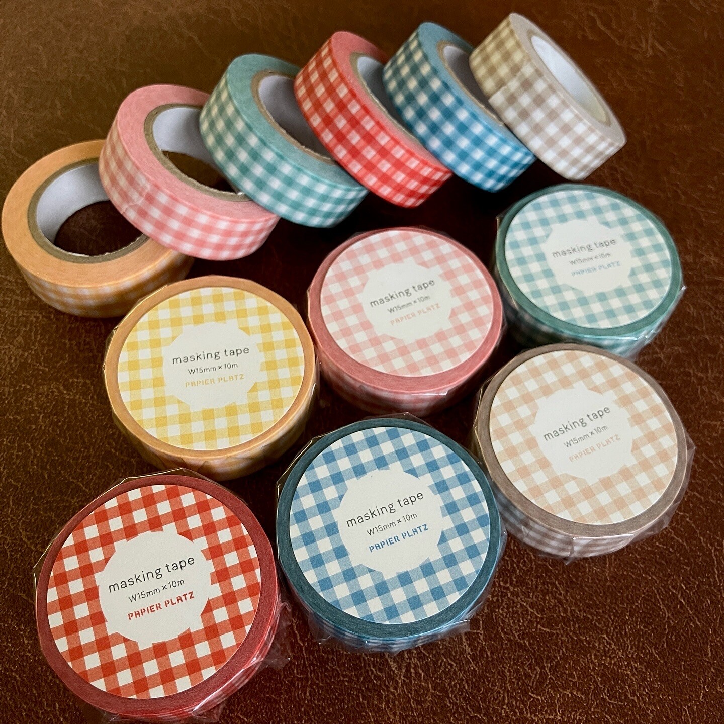 Papier Platz Gingham Check Masking Tape