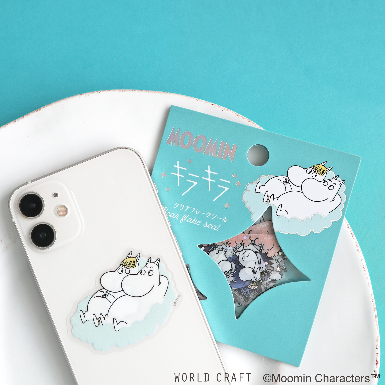 World Craft Moomin Stickers - Moomintroll & Snorkmaiden