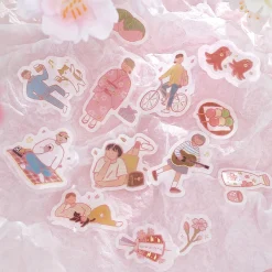 BGM Flake Stickers - Hanami Sakura