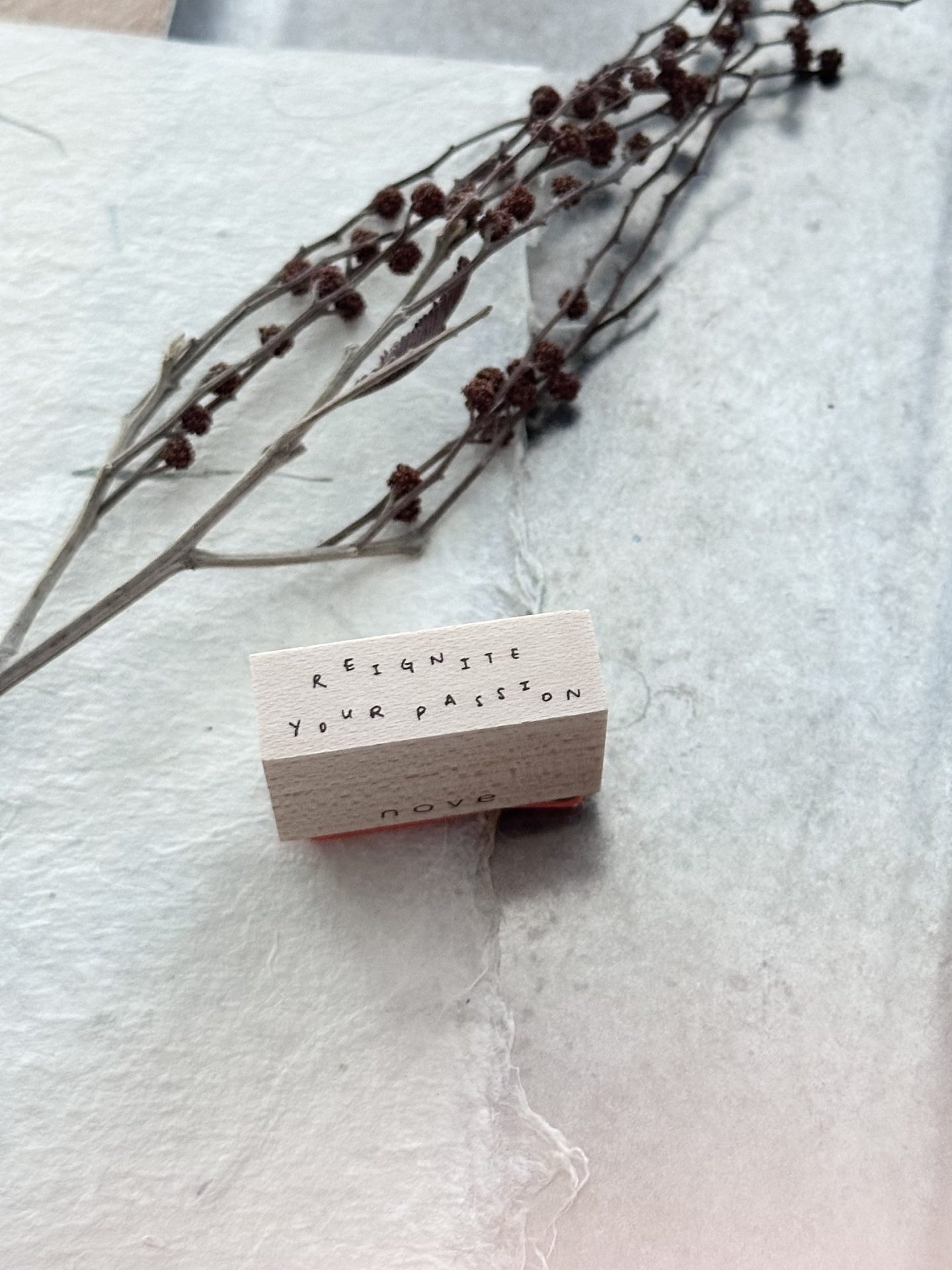 Nove Little Ordinary People Words Rubber Stamps - Image 5