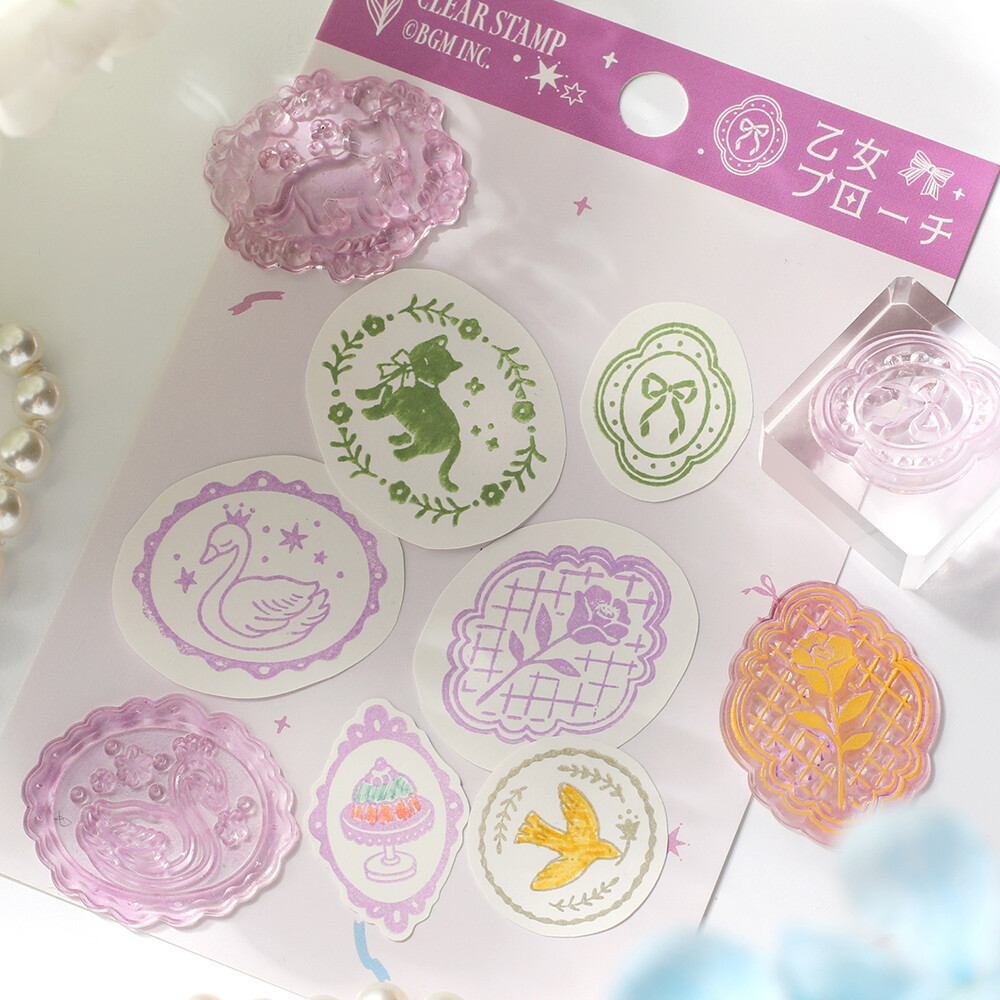 BGM Clear Stamp Set - Brooch