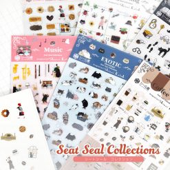 Shinzi Katoh Mini Planner Stickers Cats Coffee