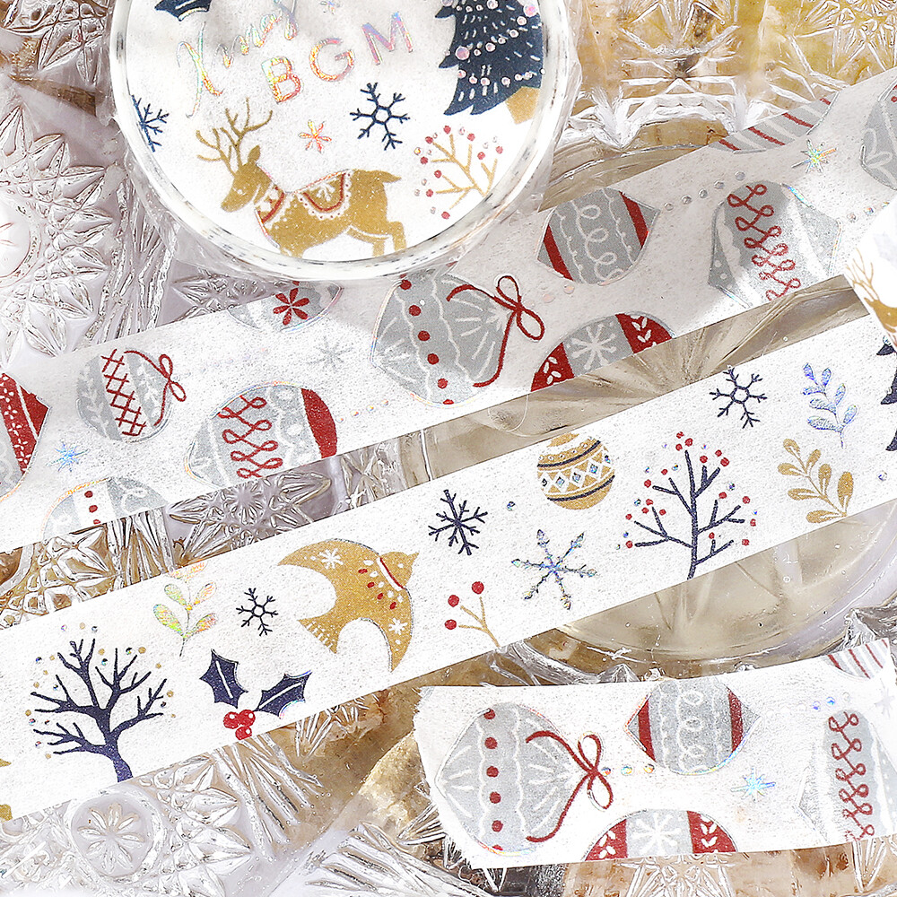 BGM Christmas Limited Washi Tape - Nordic Ornaments