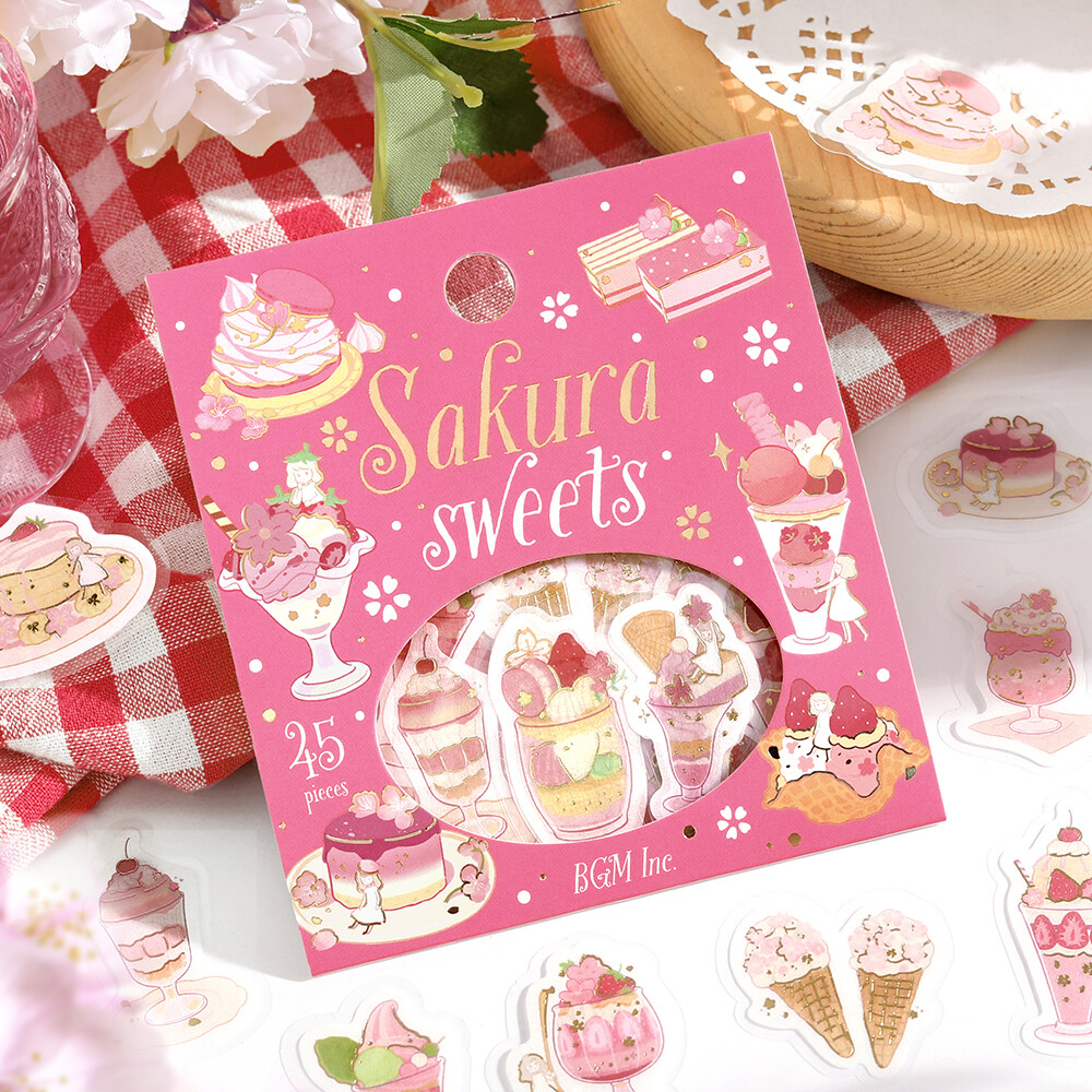 BGM Sakura Limited Washi Stickers - Sakura Sweets