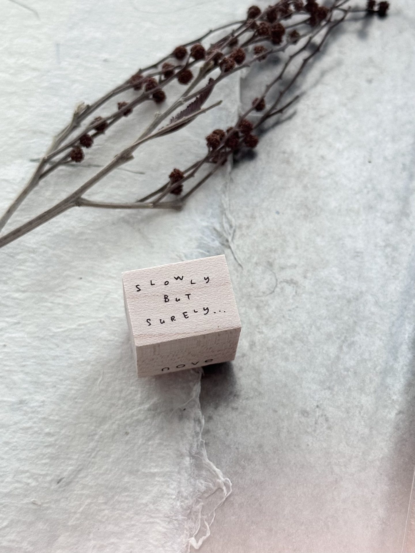 Nove Little Ordinary People Words Rubber Stamps - Image 4