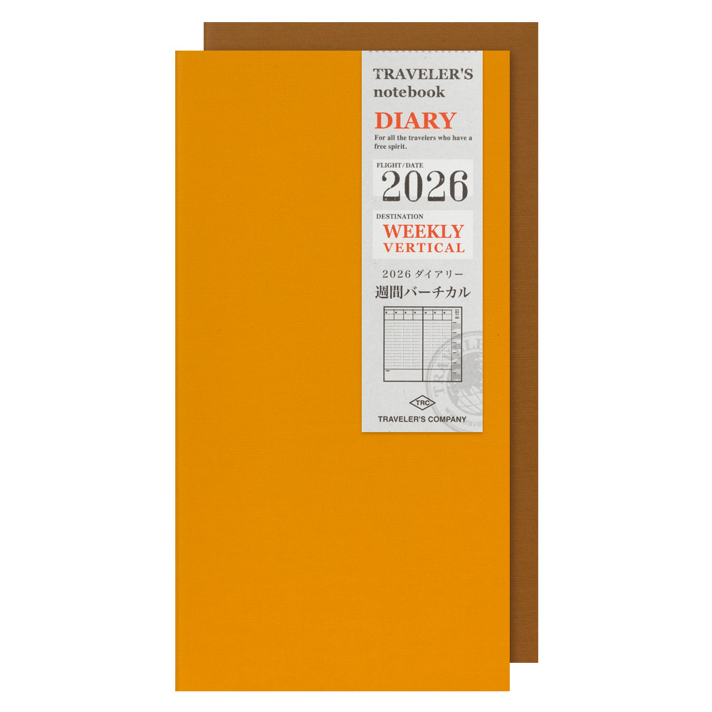 TRAVELER'S Notebook Refill 2026 Weekly Vertical