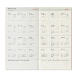TRAVELER'S Notebook Refill 2026 Weekly Vertical