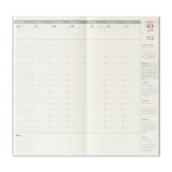 TRAVELER'S Notebook Refill 2026 Weekly Vertical