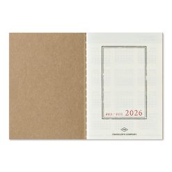 TRAVELER'S Notebook Passport Size Refill 2026 Weekly
