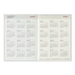 TRAVELER'S Notebook Passport Size Refill 2026 Weekly