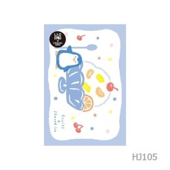 Furukawa Paper Risograph Postcard - Shaved Ice and Penguin - Image 2