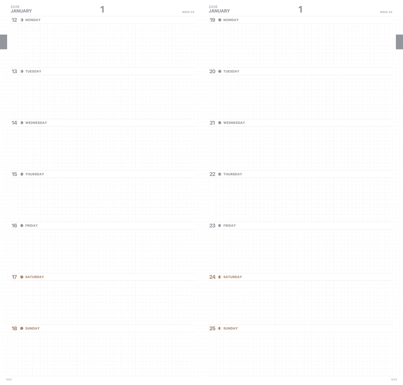 Take a Note 2026 TN Size Biweekly Planner