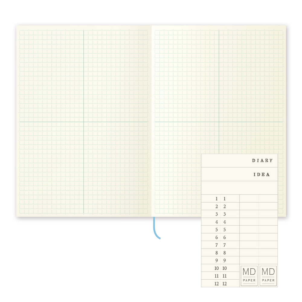 MD Paper A5 Notebook Journal Grid Block