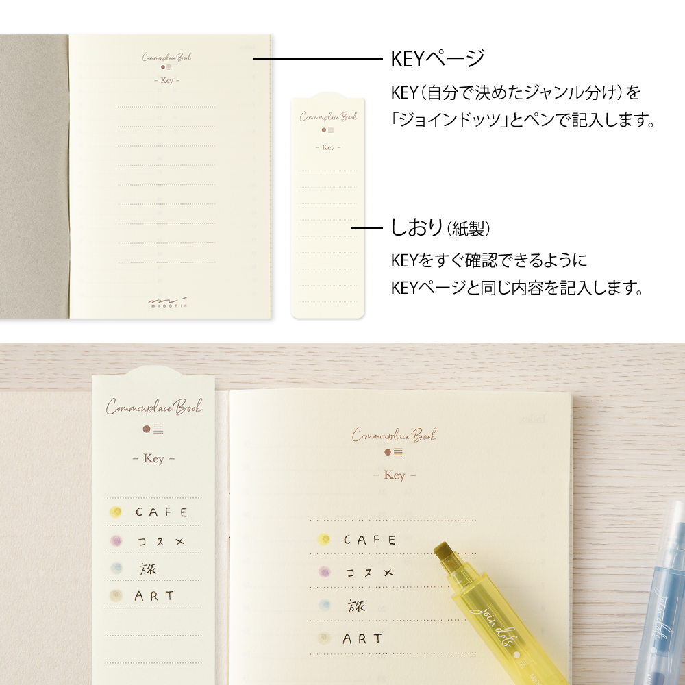 Midori 2025 A6 Commonplace Notebook - Grey