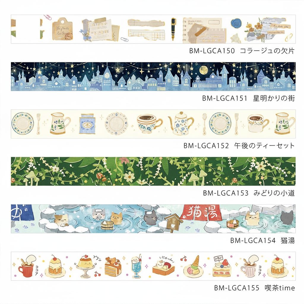 BGM Foil-Stamped Washi Tape - Life series all designs
