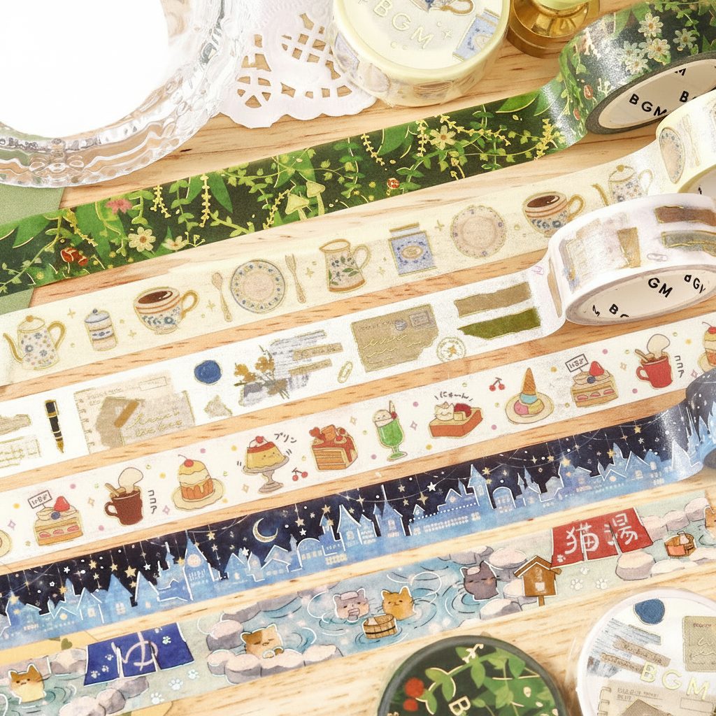 BGM Foil-Stamped Washi Tape - Life series