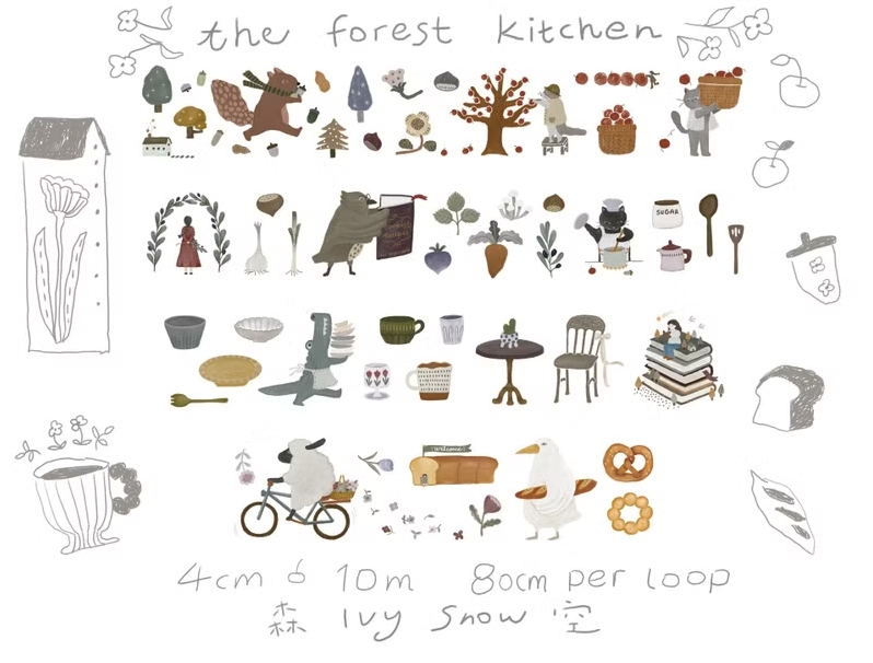 Ivy Snow The Forest Kitchen PET Tape