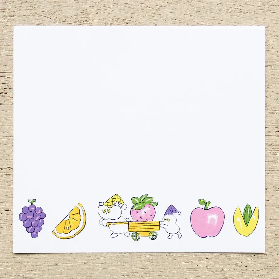Cozyca Heisuke Kitazawa Memo Block - Fruit